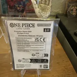 One Piece Card Game Official Card Sleeves | Portgas D. Ace | 10 Count | NEW - Image 2