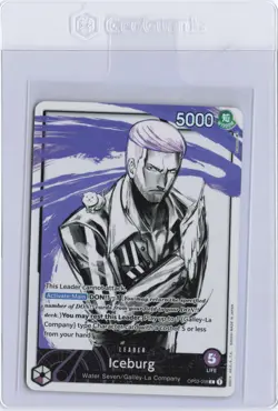 ONE PIECE EN OP 03 Pillars of Strength Iceburg (OP03-058) Leader - Image 1