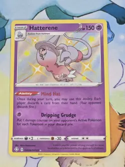 Hatterene - SV056/SV122 - Pokemon Shining Fates Sword Shield Shiny Rare Card NM - Image 1