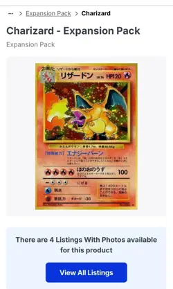 Swirl! Nintendo Charizard Expansion Pack Holo Japanese Pokemon TCG Card 1996 - Image 5