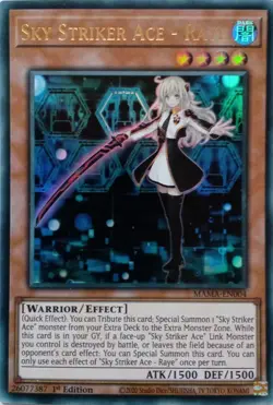 MAMA-EN004 SKY STRIKER ACE - RAYE ULTRA RARE 1ST EDITION YuGiOh CARD - Image 1
