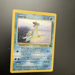 Pokemon TCG Lapras 10/62 Fossil Set Rare Holo 1999 WOTC Great Card and Shape NM - Image 4