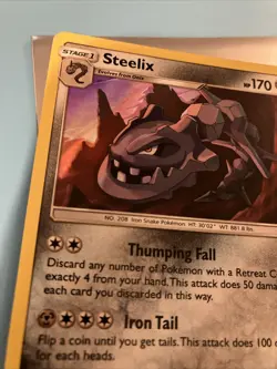 Steelix 139/236 Rare S&M Cosmic Eclipse Holo Pokemon Card MINT *99p Start* - Image 4