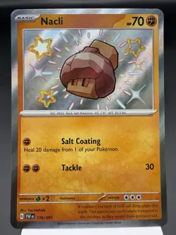 Nacli 176/091 - Shiny Holo Rare - Paldean Fates Pokemon Card NM - Image 1