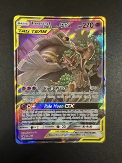 Trevenant & Dusknoir GX SM217 Sun & Moon Black Star Promo Holo Pokemon Card LP - Image 2