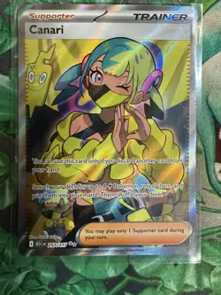 Pokemon TCG Canari 257/217 Ascended Hero’s Full Art Trainer Card - Image 1