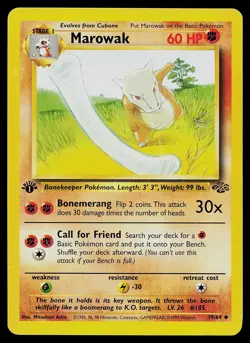 Pokemon Card Marowak 39/64 Jungle 1st Edition - Image 1