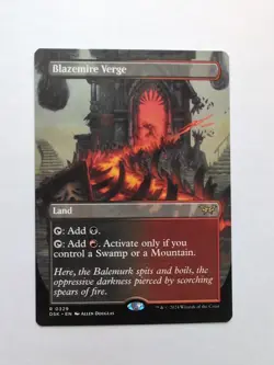 MTG Blazemire Verge (DSK) Duskmourn: House of Horror Borderless Regular Rare 329 - Image 1