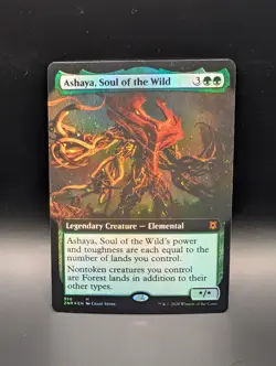 MTG - Ashaya, Soul of the Wind - FOIL EXTENDED ART - ZNR #358 - Mythic - NM - Image 1