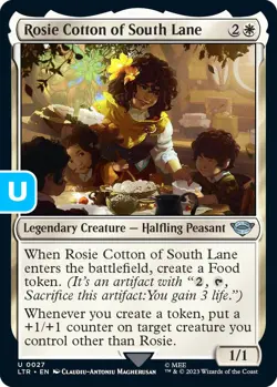 MTG Rosie Cotton of South Lane LTR UC Legendary Creature Halfling Peasant - NM - Image 1