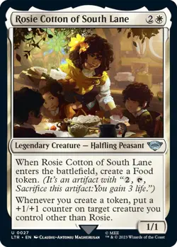 MTG Rosie Cotton of South Lane LTR UC Legendary Creature Halfling Peasant - NM - Image 2