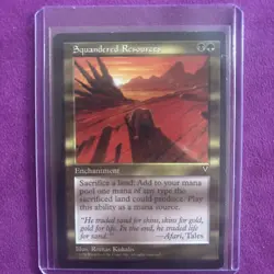 MTG-Squandered Resources Visions-LP NM-vintage Magic the Gathering-Reserve List - Image 5