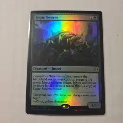 FOIL Scute Swarm PROMO Zendikar Rising 203/280 MTG ZNR NM - Image 1