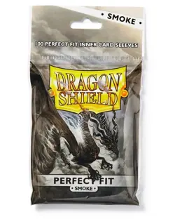 Dragon Shield Sleeves: Perfect Fit Standard - Smoke 100CT - Image 1