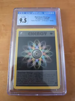2000 POKEMON TEAM ROCKET 1ST EDITION #80/82 RAINBOW ENERGY Cgc 9.5/10 - Image 1