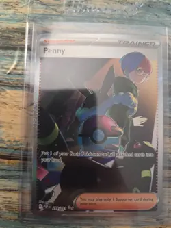 Penny #239 Paldean Fates Special Illustration Rare SIR NM Full Art Pokemon Card - Image 1