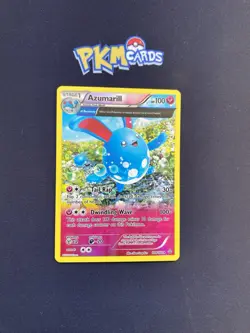 Pokemon TCG Azumarill Primal Clash 104/160 Reverse Holo Rare LP. - Image 1
