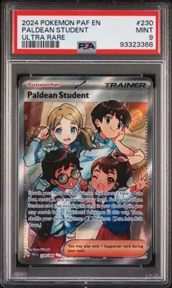 2024 POKEMON PAF EN-PALDEAN FATES #230 PALDEAN STUDENT ULTRA RARE PSA 10 - Image 1