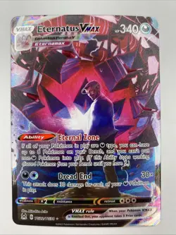 Pokemon TCG Eternatus VMAX - Silver Tempest TG22/TG30 - Full Art Ultra Rare NM/M - Image 1