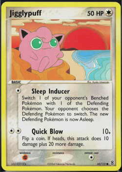 Pokemon - Jigglypuff - 65/112 - EX FireRed & LeafGreen - NM/M - Image 1