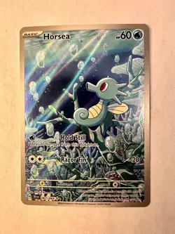 Pokemon TCG Horsea #067/064 Sv: Shrouded Fable Illustration Rare Holo - Image 1