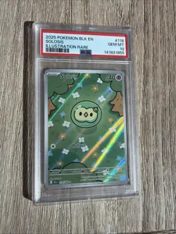 Solosis Black Bolt IR English Pokemon TCG 118/086 PSA 10 Booger Mew - Image 1