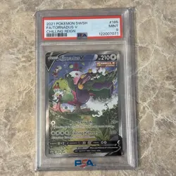 2021 Pokemon SWSH FA/Tornadus v Chilling Reign #185 PSA 9 - Image 1