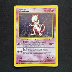 Mewtwo 10/102 Holo Rara ITA Set Base Unlimited 1999 Wizards Carta Pokemon - Image 3