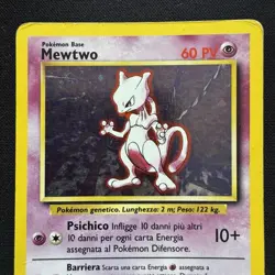 Mewtwo 10/102 Holo Rara ITA Set Base Unlimited 1999 Wizards Carta Pokemon - Image 5