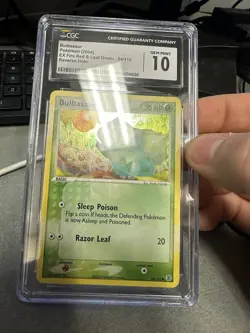 [CGC 10 GEM MINT] 2004 Pokemon Ex Fire Red Leaf Green Bulbasaur Reverse Holo#54 - Image 3