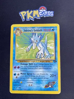Pokemon TCG Sabrina's Golduck Gym Challenge 30/132 Regular Rare MP. - Image 1