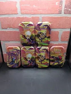 Pokemon Sealed 6 Shrouded Fable Mini Tins Factory Sealed FAST SHIPPING - Image 1