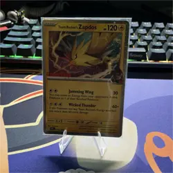 Pokemon TCG Team Rocket's Zapdos Gamestop Promo Stamped SV10 Destined Rivals - Image 2