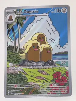 Pokemon Alolan Dugtrio 208/191 Illustration Rare Surging Sparks TCG NM - Image 1