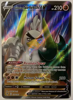 Galarian Sirfetch'd V 174/185 Vivid Voltage NM Full Art Ultra Rare Pokemon Card - Image 1