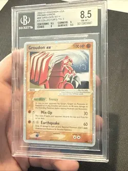 Pokemon Groudon EX #38 2006 Holo Black Star Promo Card BGS 8.5 NM-Mint - Image 2