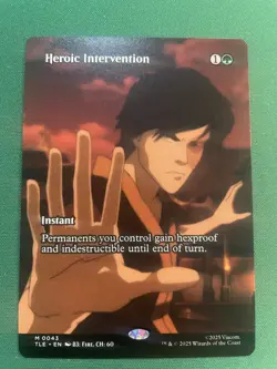2025 Heroic Intervention Borderless 43 Avatar Magic MTG Mythic 1BU - Image 1