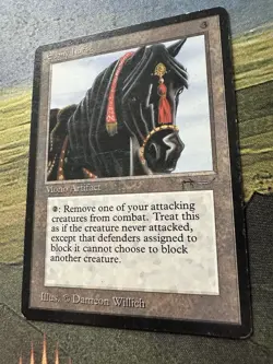 Ebony Horse Arabian Nights MtG Magic The Gathering 1993 MP - Image 3