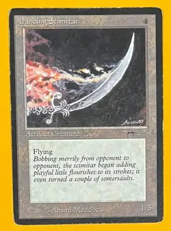 MTG DANCING SCIMITAR Arabian Nights (OldManMTG 012-609) - Image 1