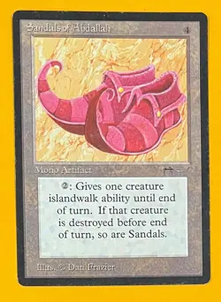 MTG SANDALS OF ABDALLAH Arabian Nights (OldManMTG 012-654) - Image 1