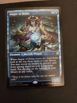 Foil Augur of Bolas - FNM Promo - Magic the Gathering - Mtg Blue - Image 1