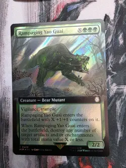 MTG SURGE FOIL Rampaging Yao Guai - Fallout Commander #929 - Image 1