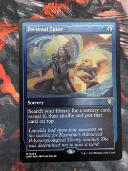 MTG English Personal Tutor (Foil Etched) NM Foil Commander Masters - Image 1