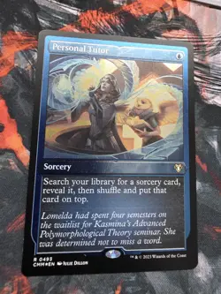 MTG English Personal Tutor (Foil Etched) NM Foil Commander Masters - Image 2