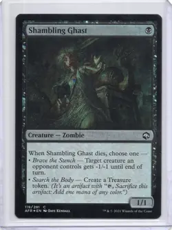 Shambling Ghast 119 Foil Adventures in the Forgotten Realms MTG LP - Image 1