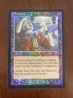 VENDETTA Foil 1999 Mercadian Masques MTG Light Play LO - Image 1