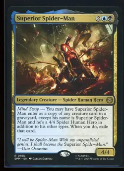 Superior Spider-Man 2025 Magic: The Gathering Marvel's Spider-Man #155 Rare - Image 1