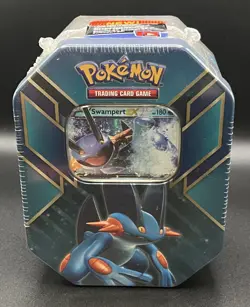 Pokemon Hoenn Power Tin - Swampert EX Collector Tin - 2015 - Factory Sealed - Image 1