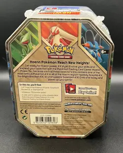 Pokemon Hoenn Power Tin - Swampert EX Collector Tin - 2015 - Factory Sealed - Image 4
