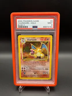 2000 Pokemon Charizard 04/130 Base Set 2 PSA 9 with SWIRL Holo Mint 🌶 - Image 1